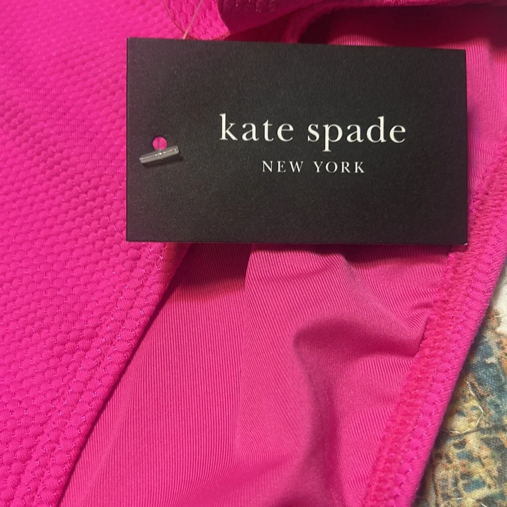 Kate Spade Vibrant Pink Scalloped Bikini Bottom